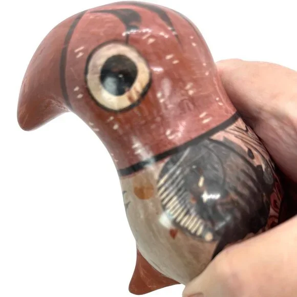 Tonala Mexico Pottery Hand Painted Toucan Ceramic Bird Folk Art Ceramic Vintage - Picture 8 of 12